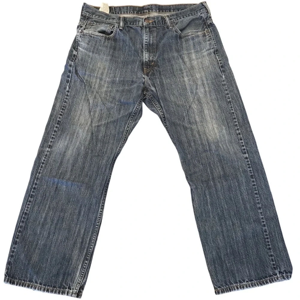Levis 569 Loose Straight Jeans Mens 36x30 Blue Denim Relaxed Fit Dark Wash